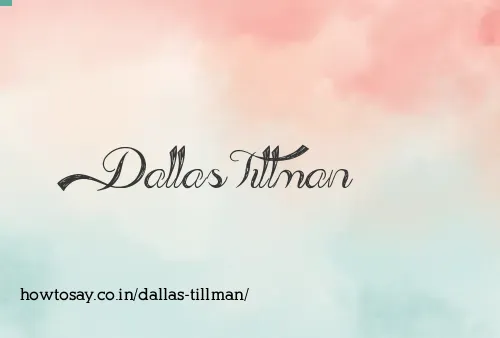 Dallas Tillman