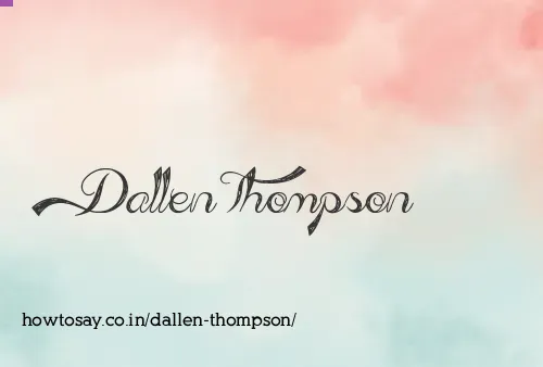 Dallen Thompson
