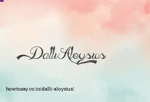 Dalli Aloysius