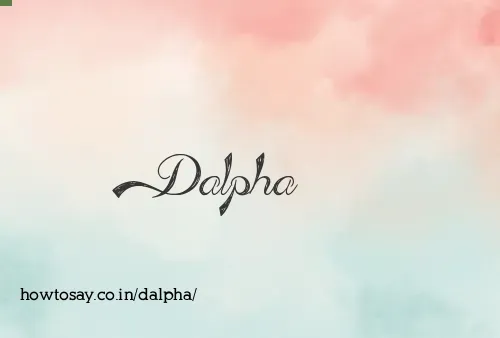 Dalpha