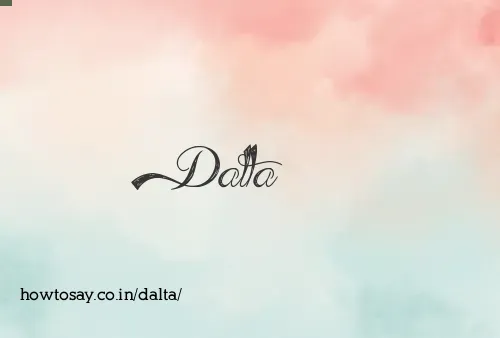 Dalta
