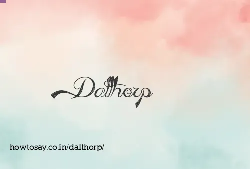 Dalthorp