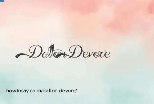Dalton Devore