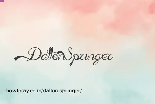 Dalton Springer