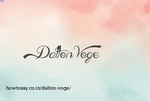 Dalton Voge