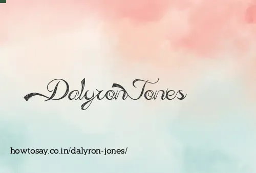 Dalyron Jones