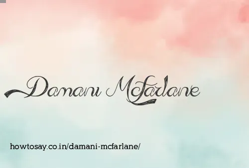 Damani Mcfarlane
