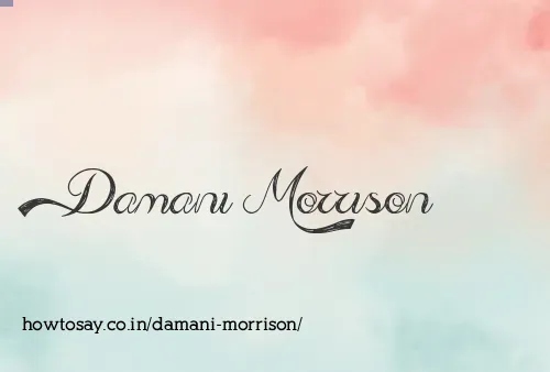 Damani Morrison
