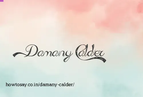Damany Calder