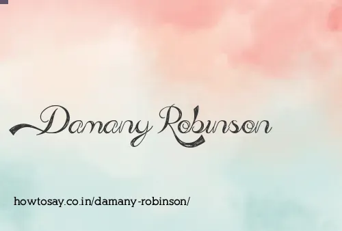 Damany Robinson