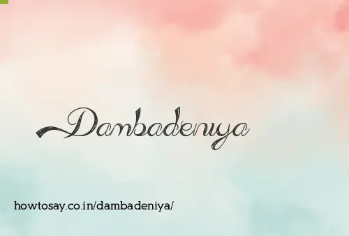 Dambadeniya