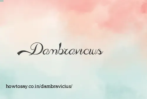 Dambravicius
