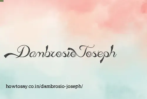 Dambrosio Joseph