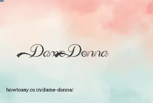 Dame Donna