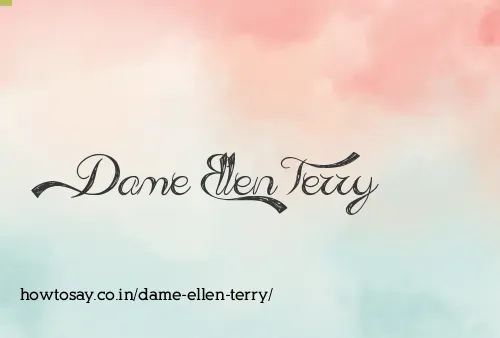 Dame Ellen Terry