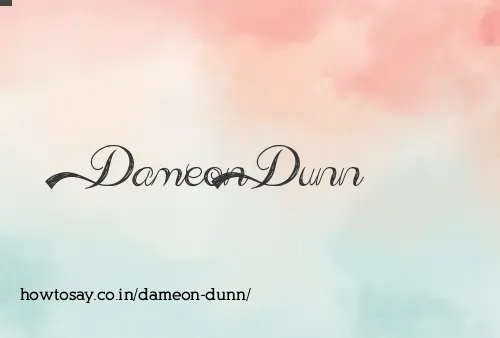 Dameon Dunn