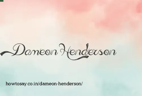 Dameon Henderson