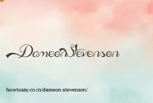 Dameon Stevenson