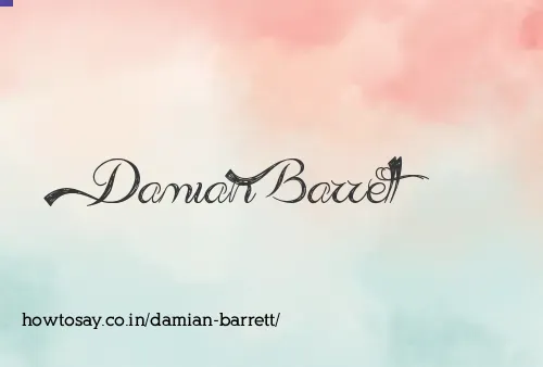 Damian Barrett