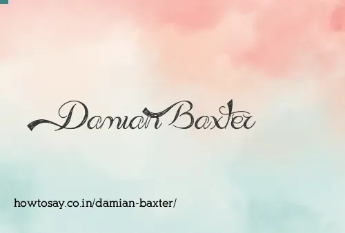 Damian Baxter