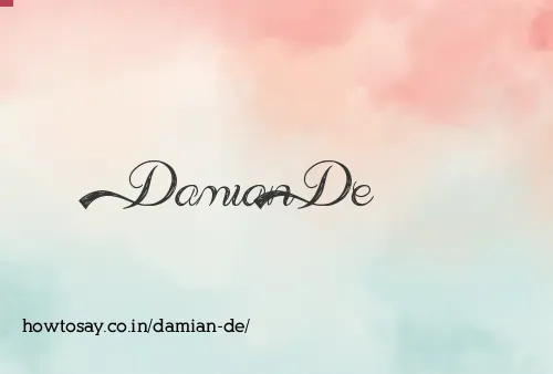 Damian De