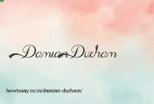 Damian Durham