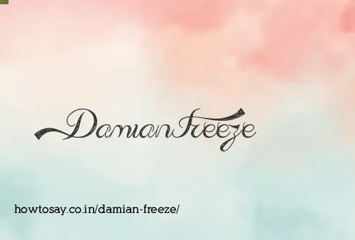 Damian Freeze