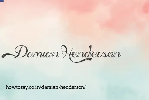 Damian Henderson