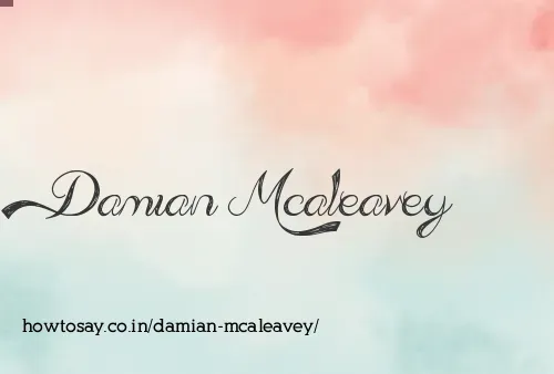 Damian Mcaleavey