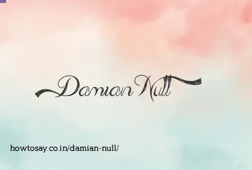Damian Null