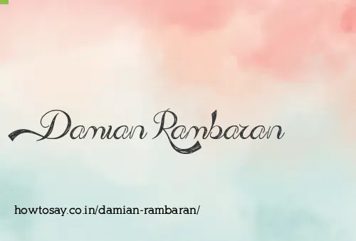 Damian Rambaran