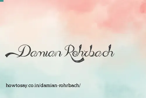 Damian Rohrbach