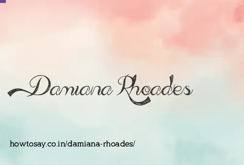 Damiana Rhoades