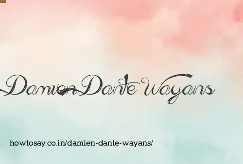 Damien Dante Wayans