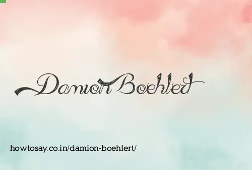 Damion Boehlert
