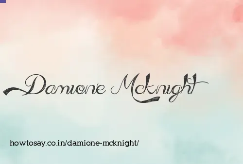 Damione Mcknight