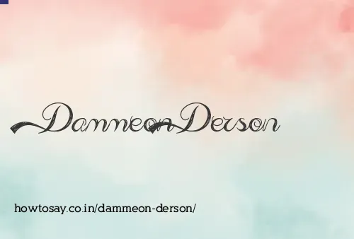 Dammeon Derson