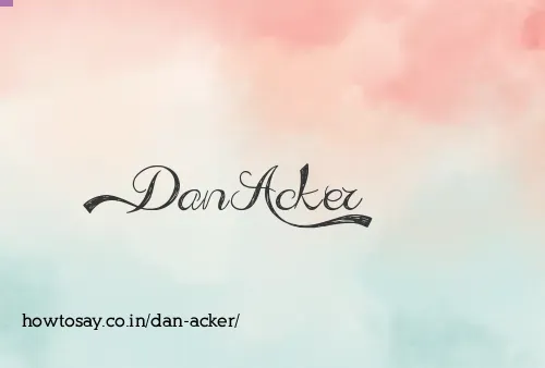 Dan Acker