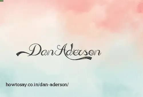 Dan Aderson