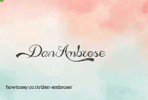 Dan Ambrose