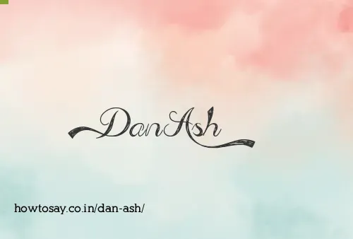 Dan Ash