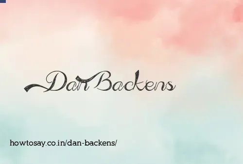 Dan Backens