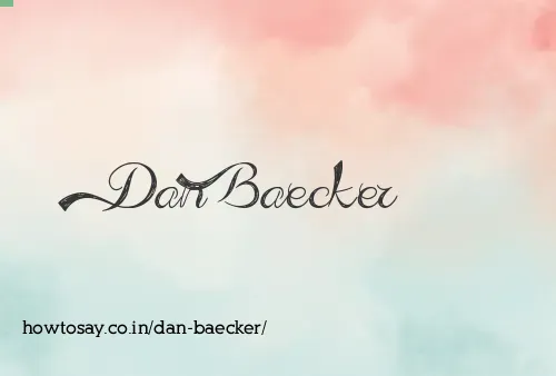 Dan Baecker
