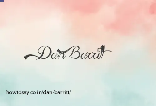 Dan Barritt