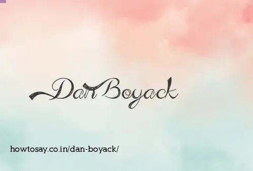 Dan Boyack