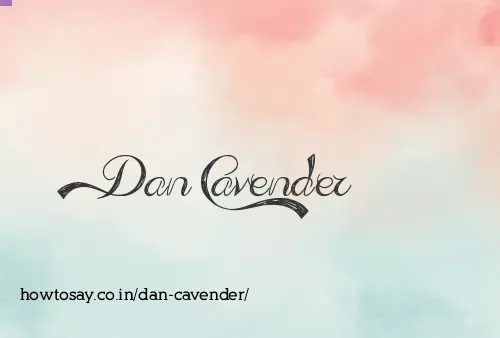 Dan Cavender