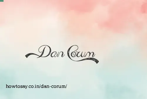 Dan Corum