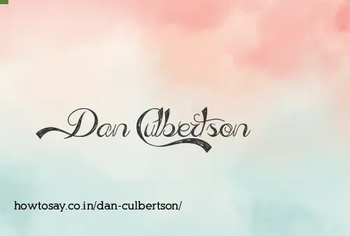 Dan Culbertson