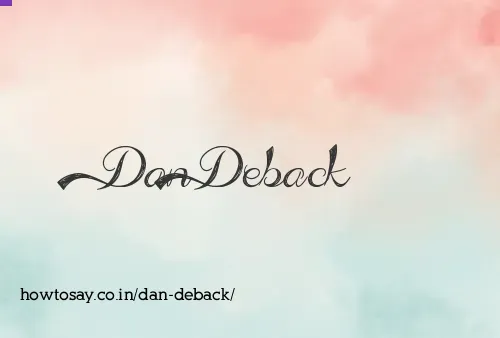 Dan Deback