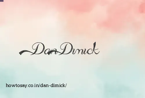 Dan Dimick